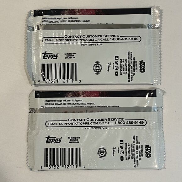 2023 Topps Star Wars Factory Sealed Pack From Blaster Box - 7 Cards - NEW 2 Pks - Picture 3 of 5